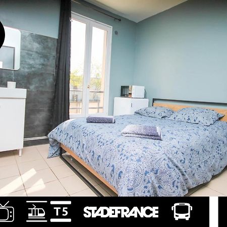 08 - Chambre Proche Paris Et Transports Avec Tv Wifi Saint-Denis  Ngoại thất bức ảnh